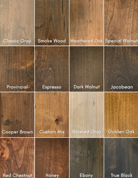 Matte Distressed Stain Samples – Notable Wood Design